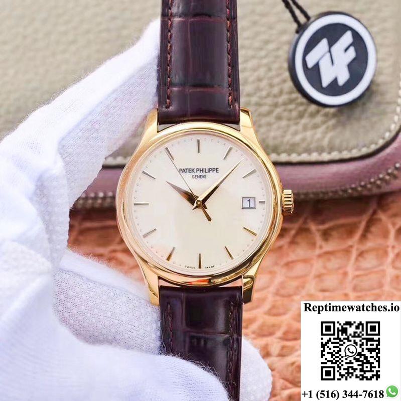 Zf Factory Patek Philippe Calatrava Yellow Gold 5227J-001 Flip Back Version-Rep Time Watches