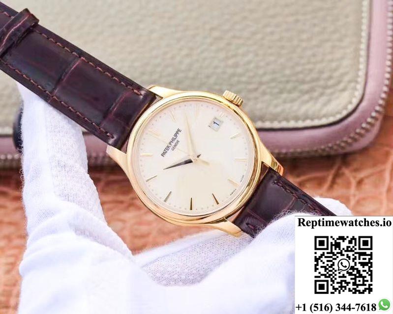 Zf Factory Patek Philippe Calatrava Yellow Gold 5227J-001 Flip Back Version-Rep Time Watches