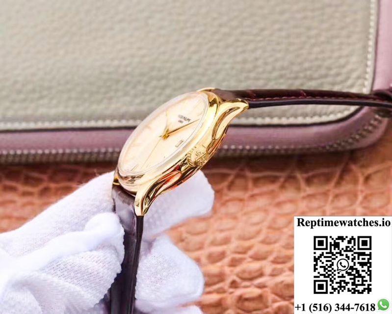 Zf Factory Patek Philippe Calatrava Yellow Gold 5227J-001 Flip Back Version-Rep Time Watches