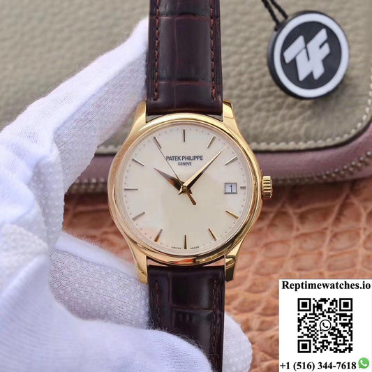 Zf Factory Patek Philippe Calatrava Yellow Gold 5227J-001 Flip Back Version-Rep Time Watches