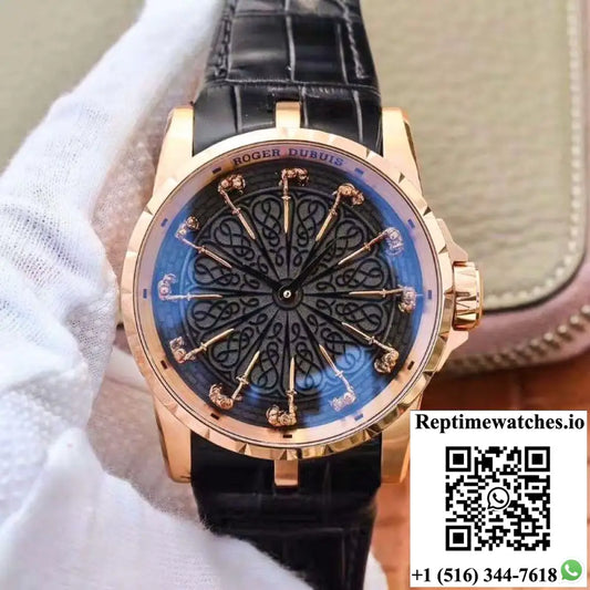 ZF Factory Roger Dubuis Excalibur Knights Of The Round Table II RDDBEX0511 Rose Gold AI Factory